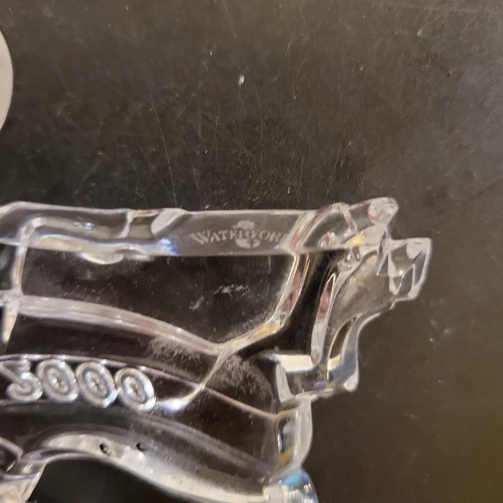 Waterford Crystal Christmas Reindeer 2000 Ornament